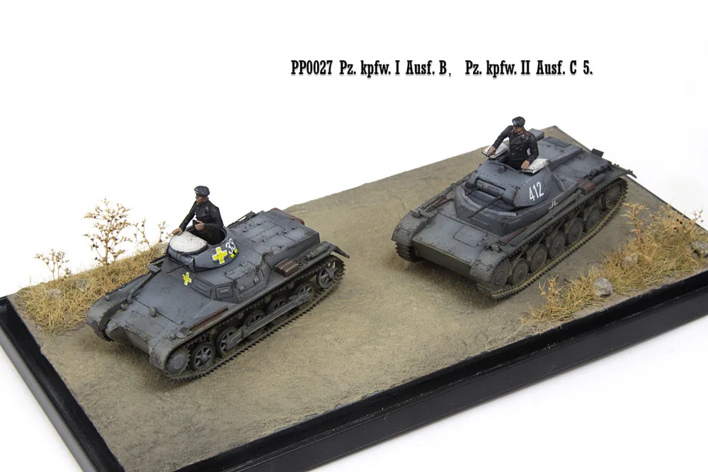 PP0027 1/72 Stseeni Sobiks Mudel saksa Nr 2 B-Tank Nr 2 C Tank Sõdur Valmistoote kogumise mudel 2
