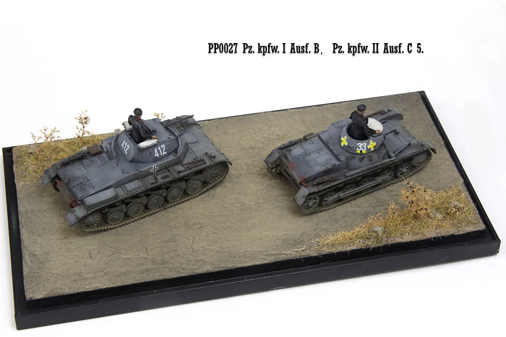 PP0027 1/72 Stseeni Sobiks Mudel saksa Nr 2 B-Tank Nr 2 C Tank Sõdur Valmistoote kogumise mudel 3