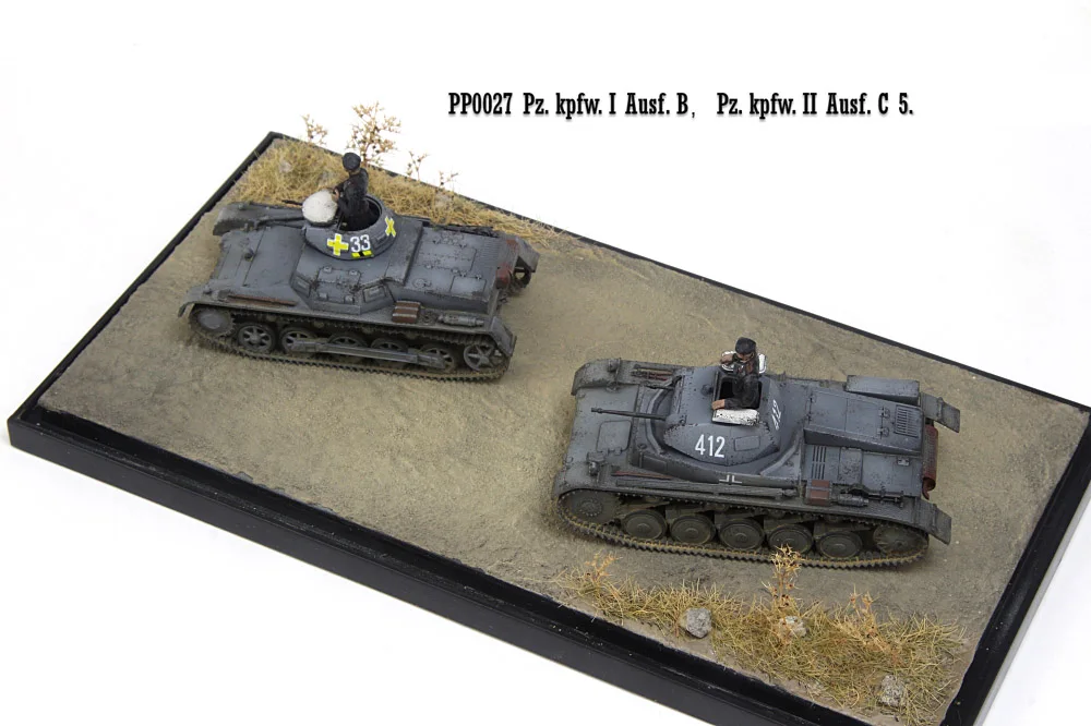 PP0027 1/72 Stseeni Sobiks Mudel saksa Nr 2 B-Tank Nr 2 C Tank Sõdur Valmistoote kogumise mudel 5