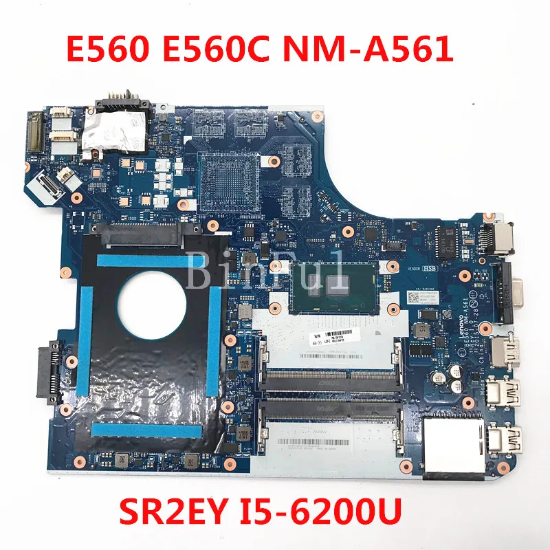Emaplaadi LENOVO Thinkpad E560 E560C Sülearvuti Emaplaadi BE560 NM-A561 Koos SR2EY I5-6200U CPU 100% Täielikult Testitud, Töötab Hästi 0
