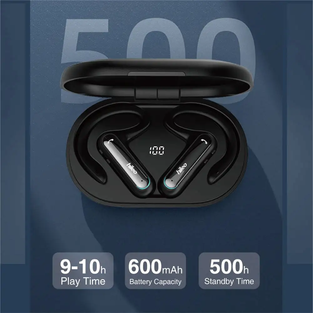Trouvaille Earhook Kõrvaklapid Juhtmeta Peakomplekti Bluetooth-telefoni Kõrva Ühe Lotus Kõrva HandsFree 10 Tundi Muusikat Laadimise Ajal Juhul 0