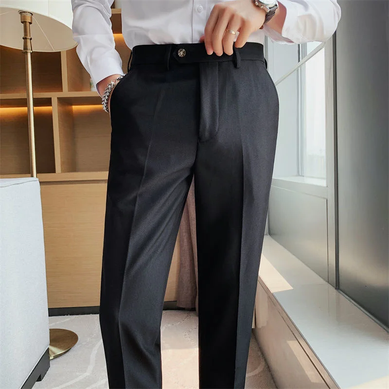 Talve Uus Meeste Sügis Business Casual Püksid korea Slim Ametliku Kleit Püksid Meestele Briti Office 5 Tahked Värvi Meeste Püksid 2