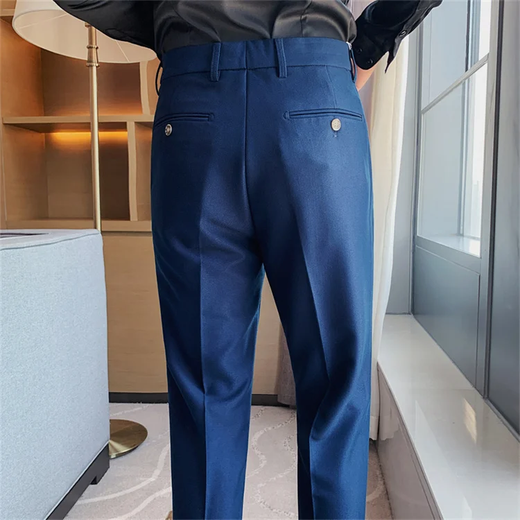Talve Uus Meeste Sügis Business Casual Püksid korea Slim Ametliku Kleit Püksid Meestele Briti Office 5 Tahked Värvi Meeste Püksid 3