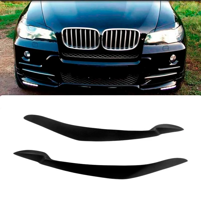 BMW X5 E70 2007-2013 Läikiv Must Kleebis Auto Esi-ja Pesuseade Kulmu Silmalau Sisekujundus Kate 0