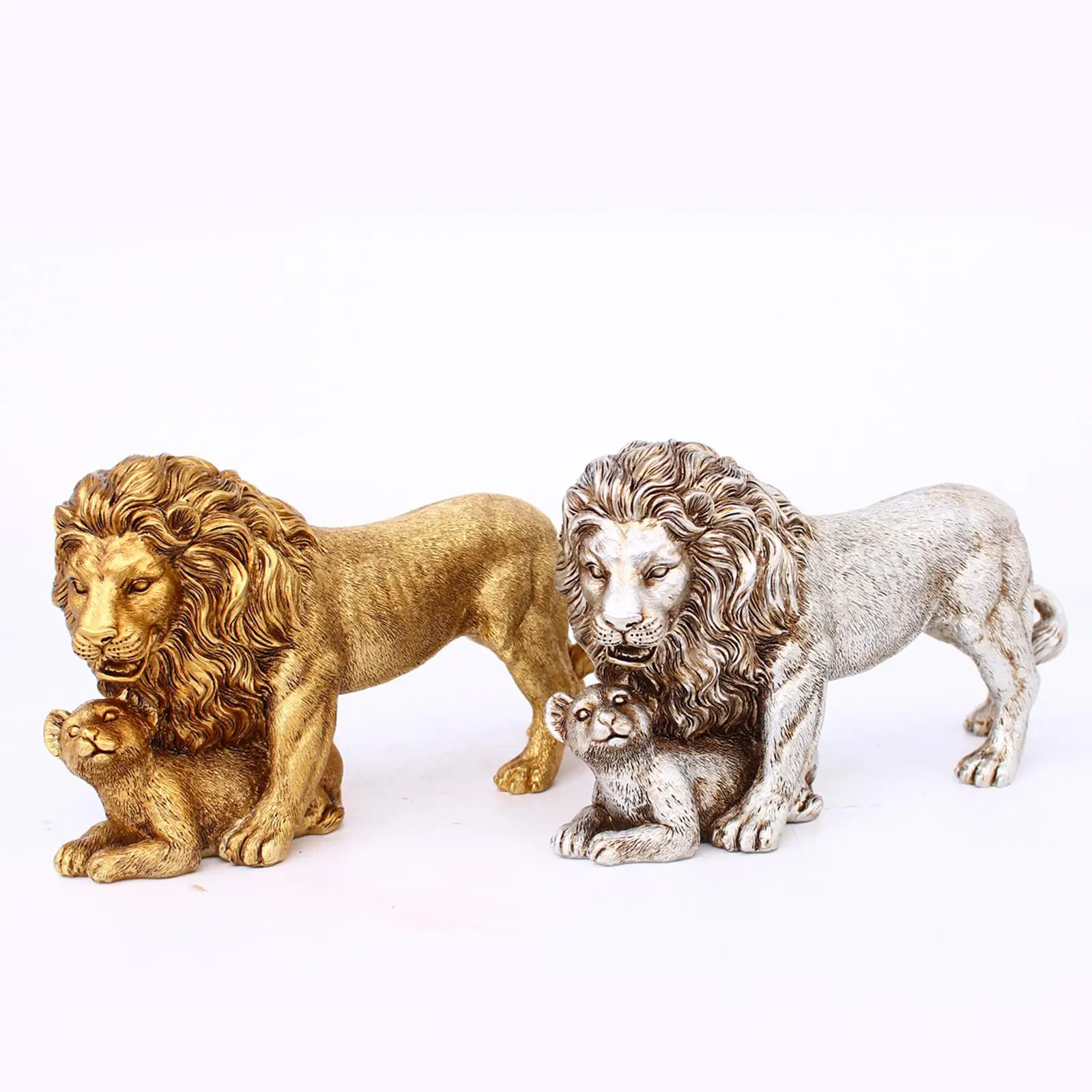 Lõvi Kuju Käsitöö Figuriin Loomade Skulptuur Tabel Office Magamistuba 3