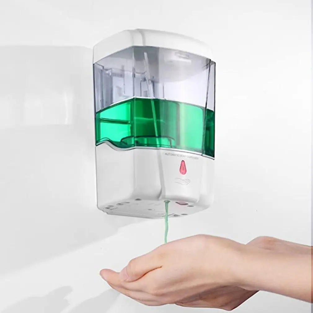 700ML Vedelikku seebidosaator Seinale Paigaldatud Automaatne Touchless Šampooni Pudel seebidosaator Vannituba Köök käsihuuhde 1