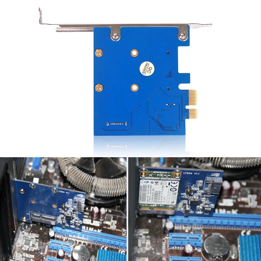 PCI-Express SATA PCIe Adapter Kiibistik Kaardi MSATA SSD SATA 3.0 laienduskaardi ASM1061 SATA PCIE Adapter 2