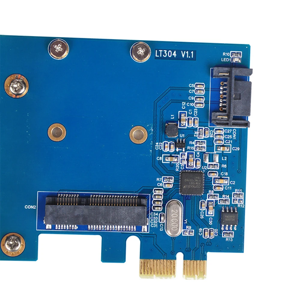 PCI-Express SATA PCIe Adapter Kiibistik Kaardi MSATA SSD SATA 3.0 laienduskaardi ASM1061 SATA PCIE Adapter 4