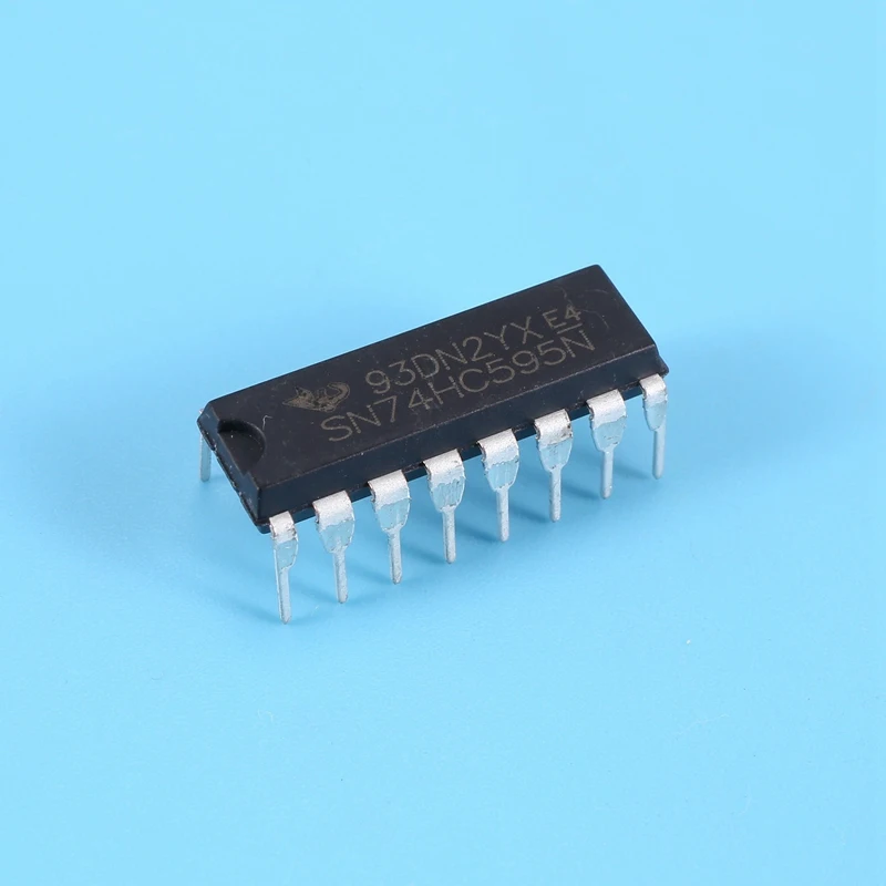 50tk 74HC595 IC-8-Bit, Shift Register DIP-16 TEXAS Circuit Sõrmed 3
