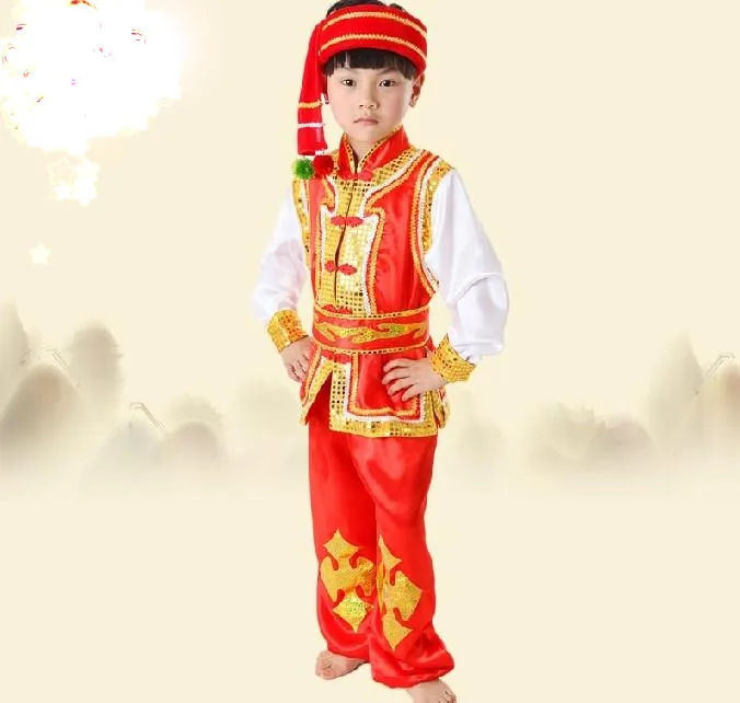 Hiina Rahvariiete Poiss Dai Tantsu Kostüüm Miao Riided Kaasaegne Hmongi Riided Lastele Etnilise Tantsija Waer 18 1
