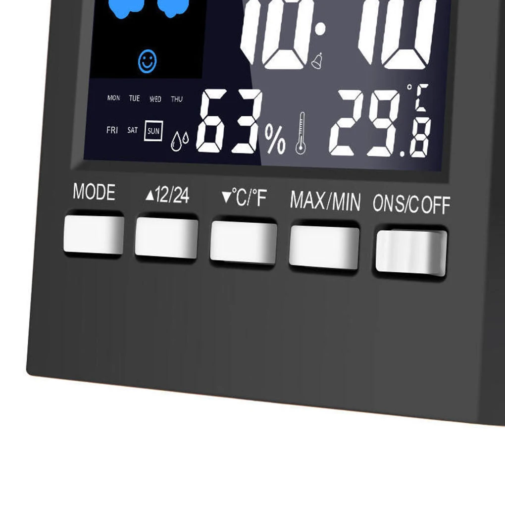 LCD Äratuskell Termomeeter Plastikust Digitaalse Ilm Decor Kalender 0