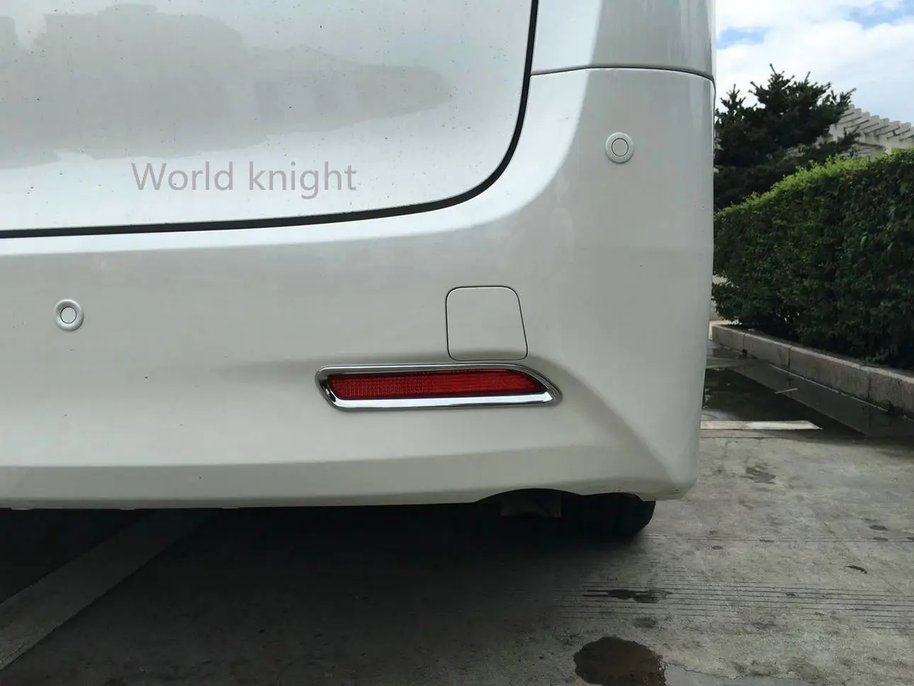Toyota Alphard 2016-2018 ABS Plastikust Tagumine Saba udutule Laterna Raam Kleebis Vormimise Kaitsmega Katta Sisekujundus Tarvikud 2tk 1
