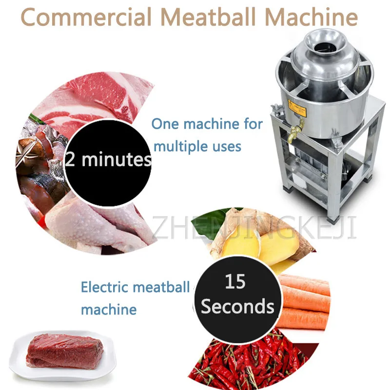 Kalad Palli Purustaja Roostevabast Terasest Täidis Peksja Jahvatatud Liha Meatball Machine Kaubanduslikele Hakkliha Töötlemise Vahendid 2