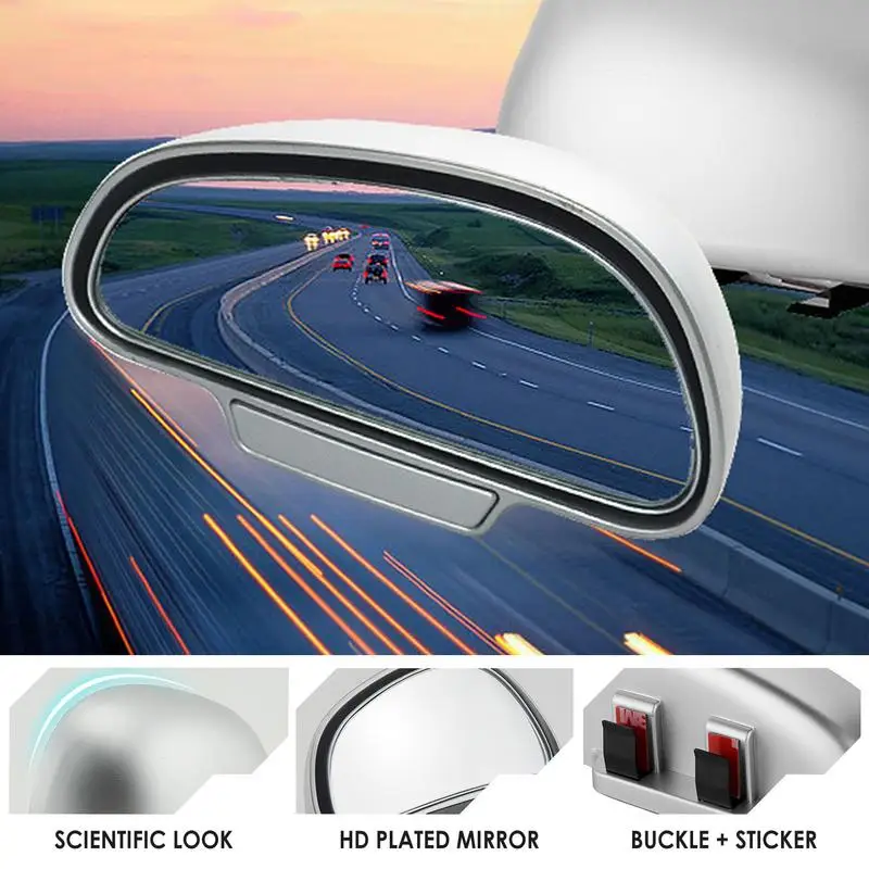 Auto Blind Spot Peegel Lainurk Peegel Reguleeritav Kumer Rearview Mirror Ohutuse Parkimine Auto Peegel 3