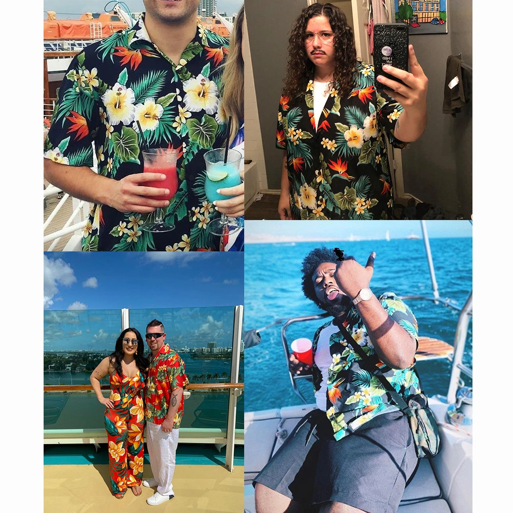 Mood Meeste Havai Särk Meeste Vabaaja Uhkus Trükitud Rand Aloha Särgid, Lühikesed Varrukad 5XL Camisa Hawaiana Hombre 2021 5