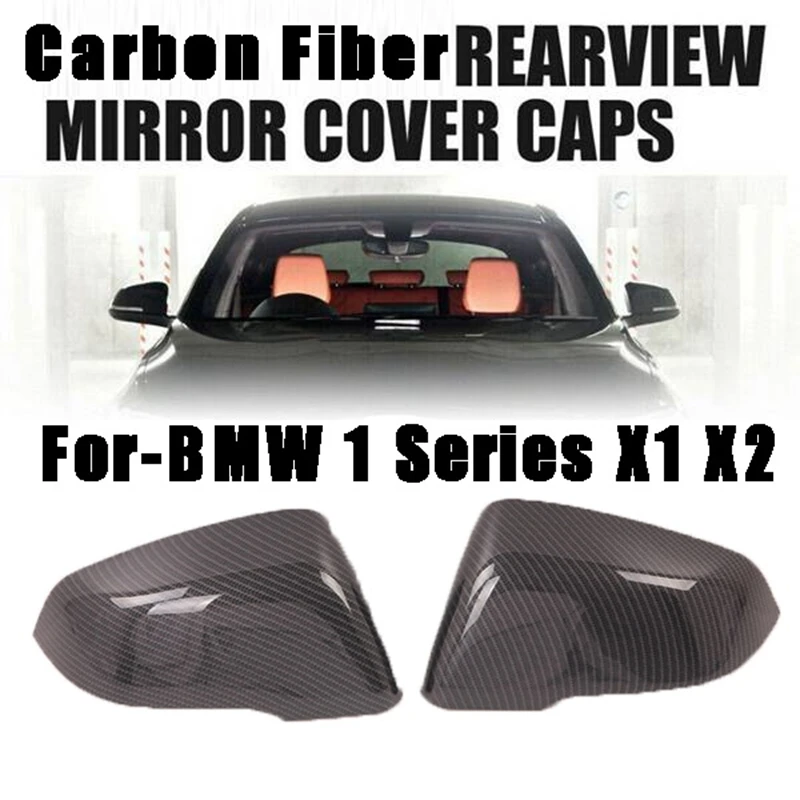 Süsinikkiust Pool Peegli Kate Rearview Mirror Kaas-BMW 1-Seeria X1 X2 0
