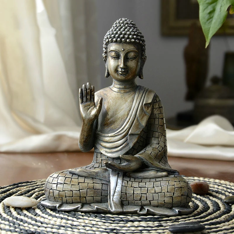 Vaik Imitatsioon Pronks Budismi Bodhisattva Sakyamuni Buddha Kuju India Buddha Skulptuur Vintage Budistliku Jumalateenistuse Tarvikud 0