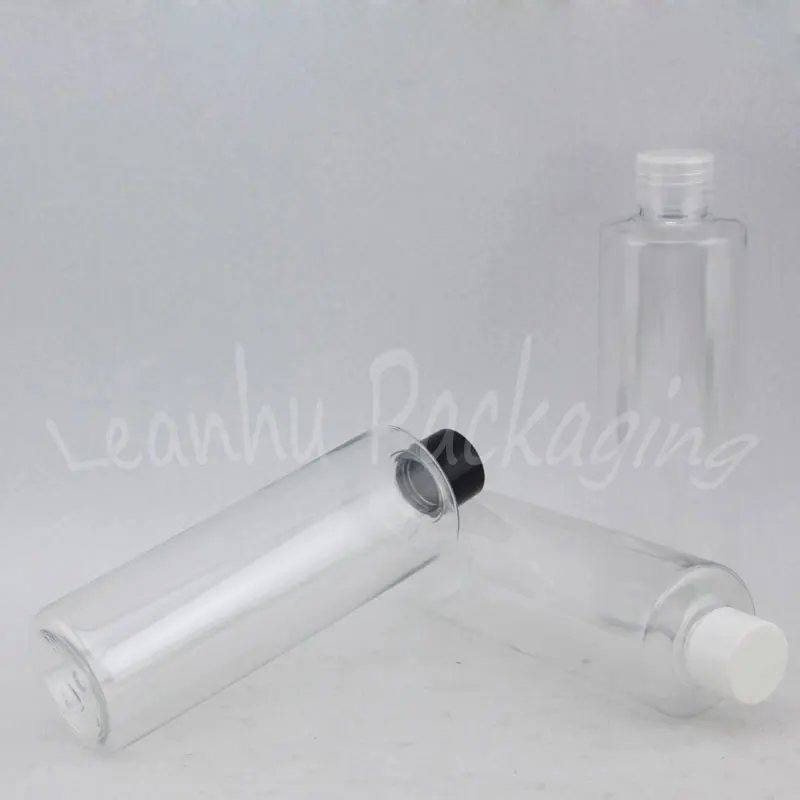 250ML Läbipaistev Korter Õla Plastikust Pudel , 250CC Tühi Kosmeetika Konteiner -, Tooneri / Emulsioon Pakend Pudel ( 25 TK/Palju ) 1