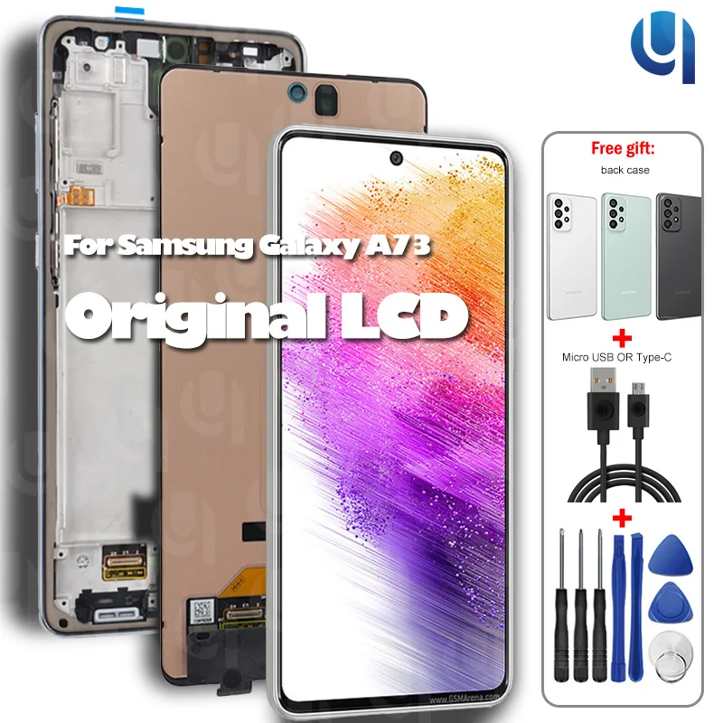 UUS Originaal Samsung Galaxy a73 5G SM-A736B SM-A736B/DS-Display-Touch Ekraani Digitizer Samsung A73 Asendamine Ekraani 0