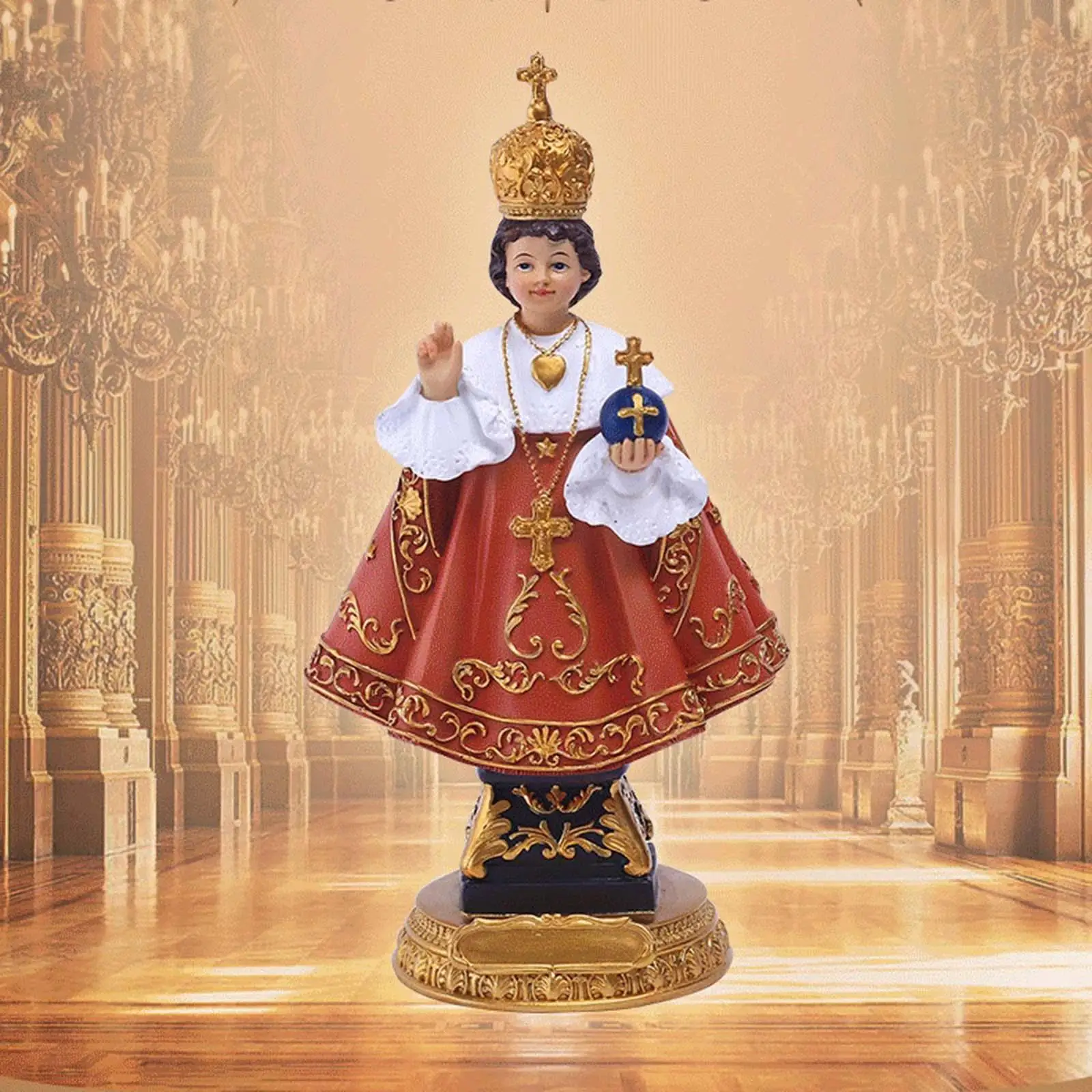 Vaik Imiku Jeesus Figuriin Usuliste Käsitöö Jeesuse Kuju Skulptuur elutuba Auto Kiriku Kontori Kaunistamiseks 1