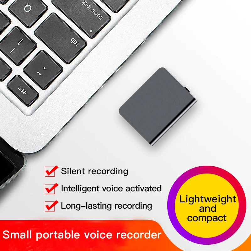 Väike Voice Rekord Aktiveeritud Mini Digitaalne Diktofon Espia Micro Heli Dictaphone Saladus, Audio Recorder 8/16/32GB MP3 Mängija 5