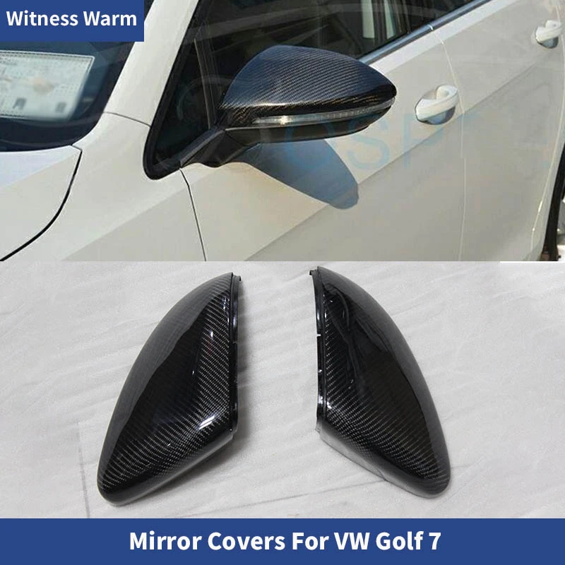 Volkswagen Golf 7 Mk7 2014-2017 Car Styling Asendamine Stiilis, Küljel Peegel Kuuluvad Mütsid Carbon Fiber 0