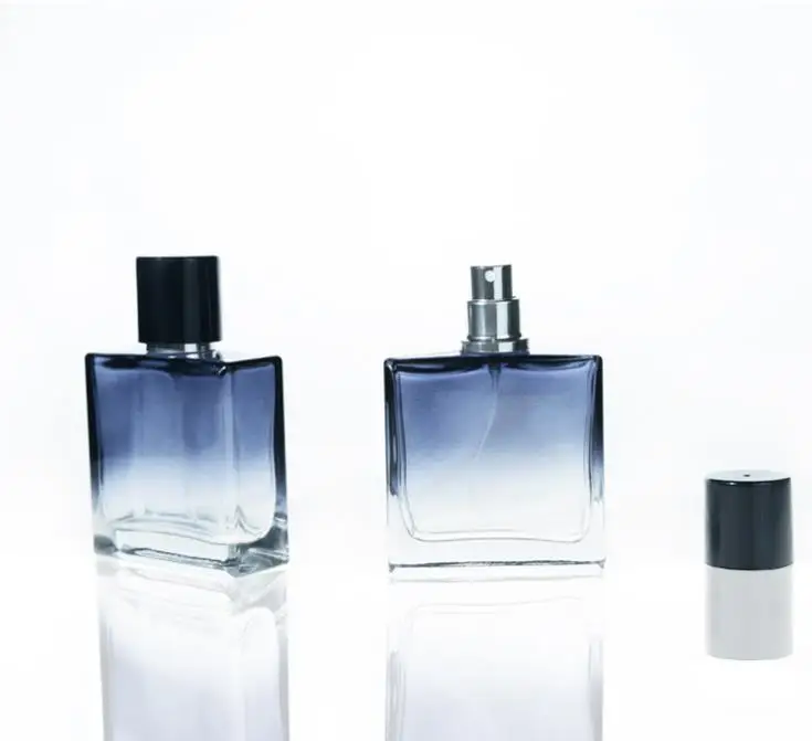 50tk lõhnaõli pudel, tühi pudel 50ml, kõrge kvaliteediga sinine klaas spray pudel, lõhnaõli pudel, tühi pudel SN152 1
