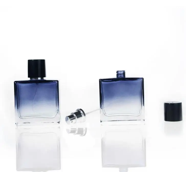 50tk lõhnaõli pudel, tühi pudel 50ml, kõrge kvaliteediga sinine klaas spray pudel, lõhnaõli pudel, tühi pudel SN152 3