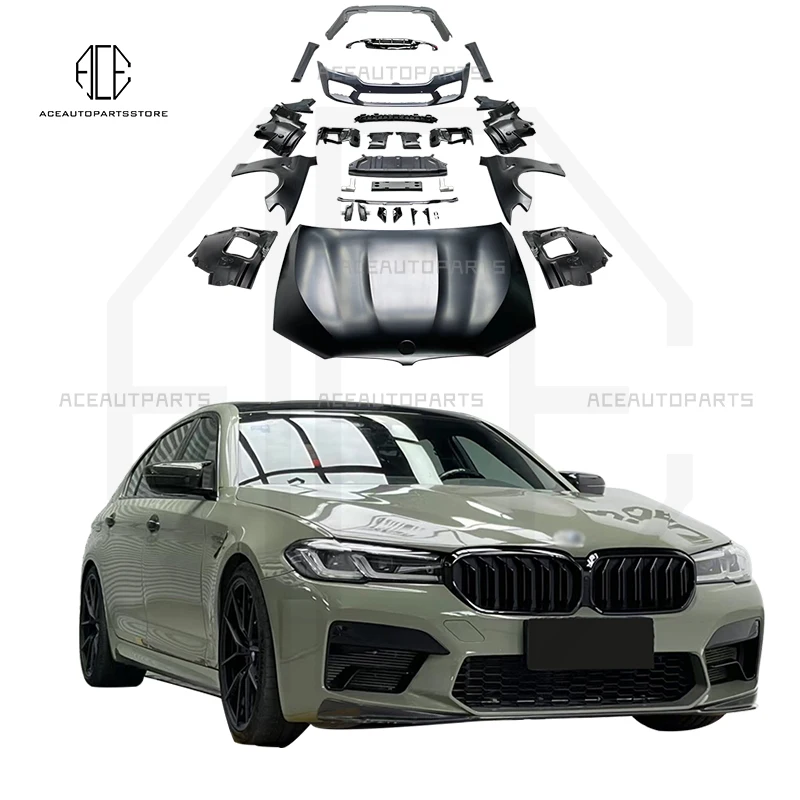 5 Seeria PP Auto Auto Keha Süsteemid esistange Ja Tagumine Kaitseraud BMW G30 G38 M5 Body Kit Car 0