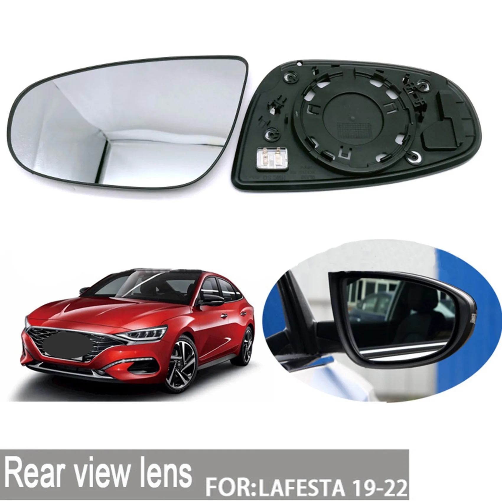 Auto Rearview Mirror Klaas Hyundai Lafesta 2019-2022 Soojendusega Küljel Peegel Klaas Objektiivi Ukse Välispeeglid Klaas 1