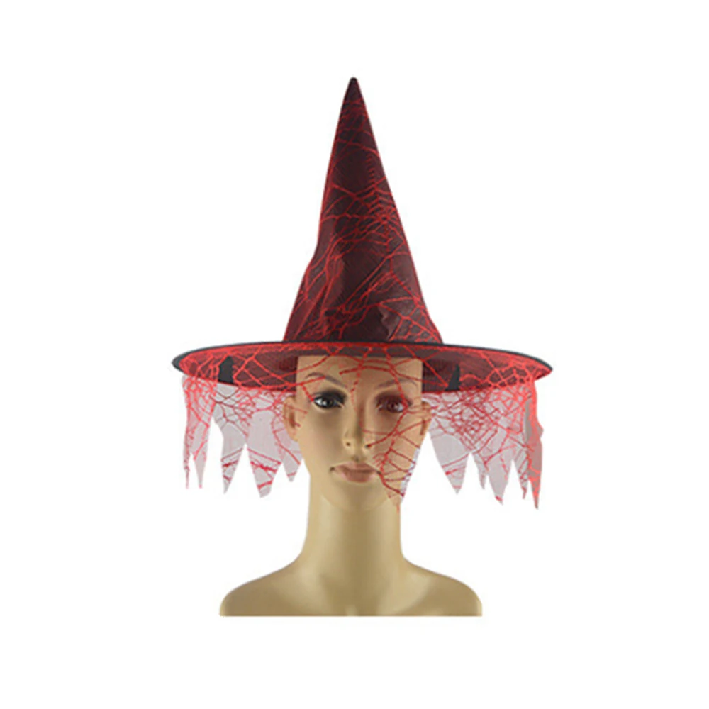 Hot Müük Halloween Cosplay Kostüüm Teenetemärgi Müts Headdress Dance Party Nõid Kõrvits Müts Kingitus Maskeraad Lindi Nõustaja 1