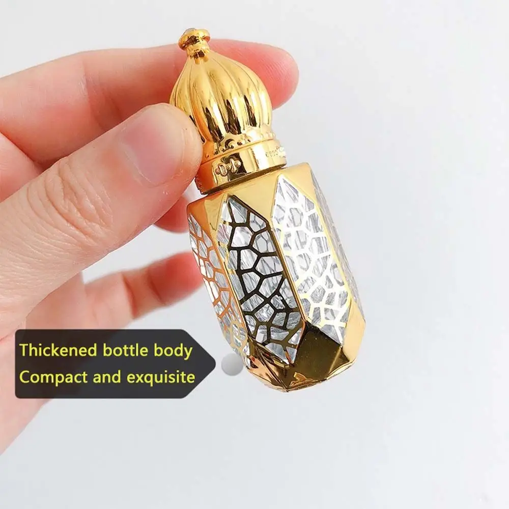 1tk 6ml Luksuslik Kuldne Värv Korduvtäidetavaid Parfüümi Pudelid Roll-on eeterlik Õli Pudel on Tühi Kosmeetika Konteiner proovianumad 0