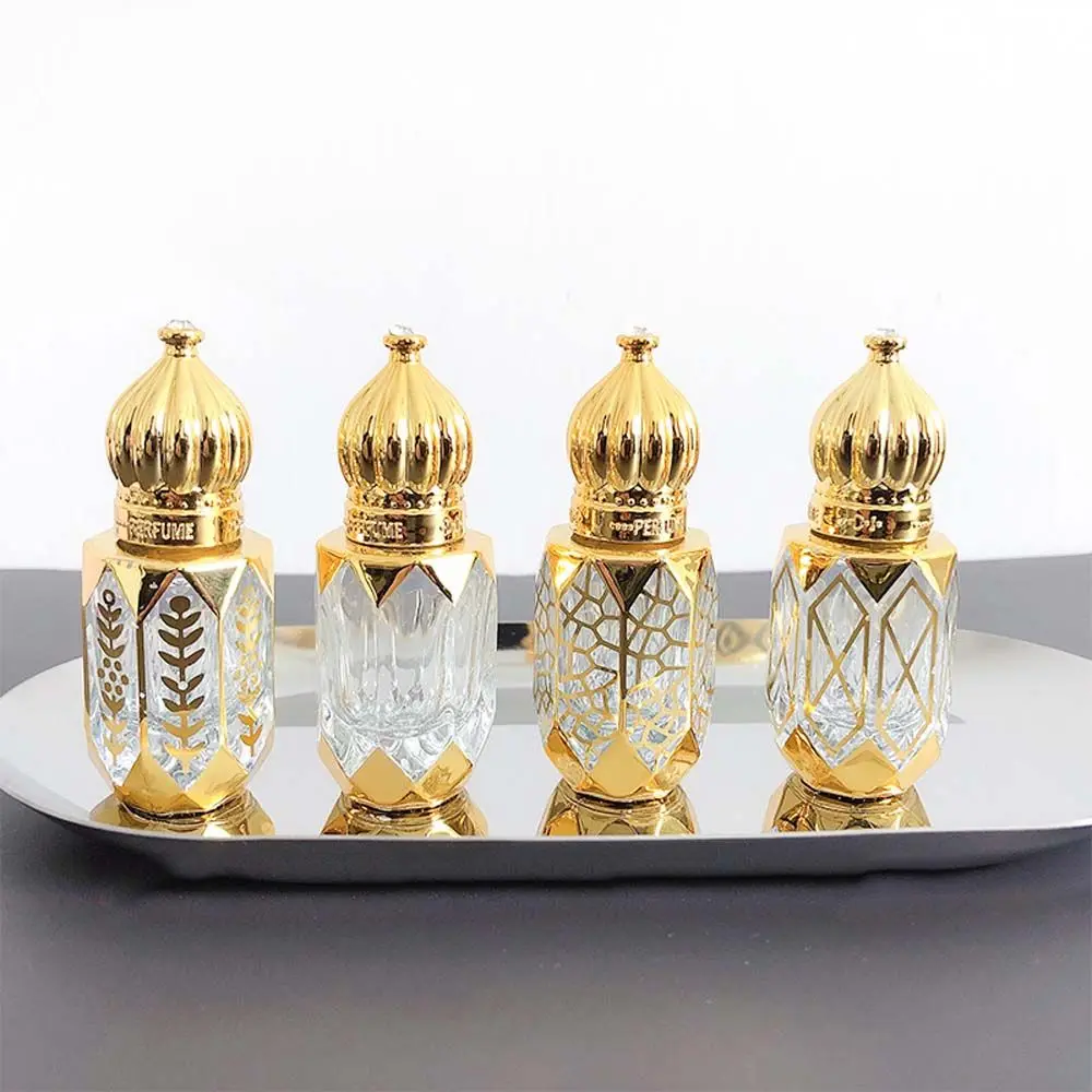 1tk 6ml Luksuslik Kuldne Värv Korduvtäidetavaid Parfüümi Pudelid Roll-on eeterlik Õli Pudel on Tühi Kosmeetika Konteiner proovianumad 1