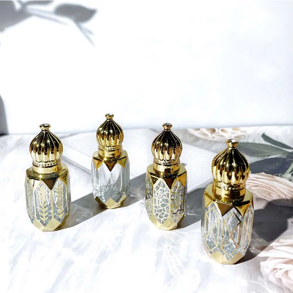 1tk 6ml Luksuslik Kuldne Värv Korduvtäidetavaid Parfüümi Pudelid Roll-on eeterlik Õli Pudel on Tühi Kosmeetika Konteiner proovianumad 5