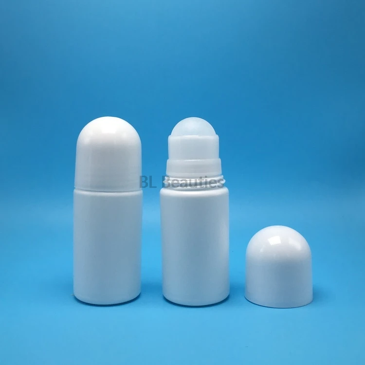 200pcs/palju 50ml Plastikust Valge Rulli Sisse Pudelid, 50cc Deodorant Kosmeetika Roll-on Konteiner, Mille Suur Rull Pallid 0