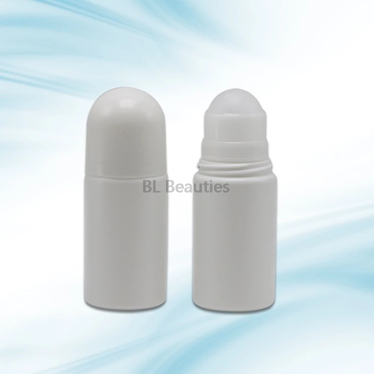 200pcs/palju 50ml Plastikust Valge Rulli Sisse Pudelid, 50cc Deodorant Kosmeetika Roll-on Konteiner, Mille Suur Rull Pallid 1