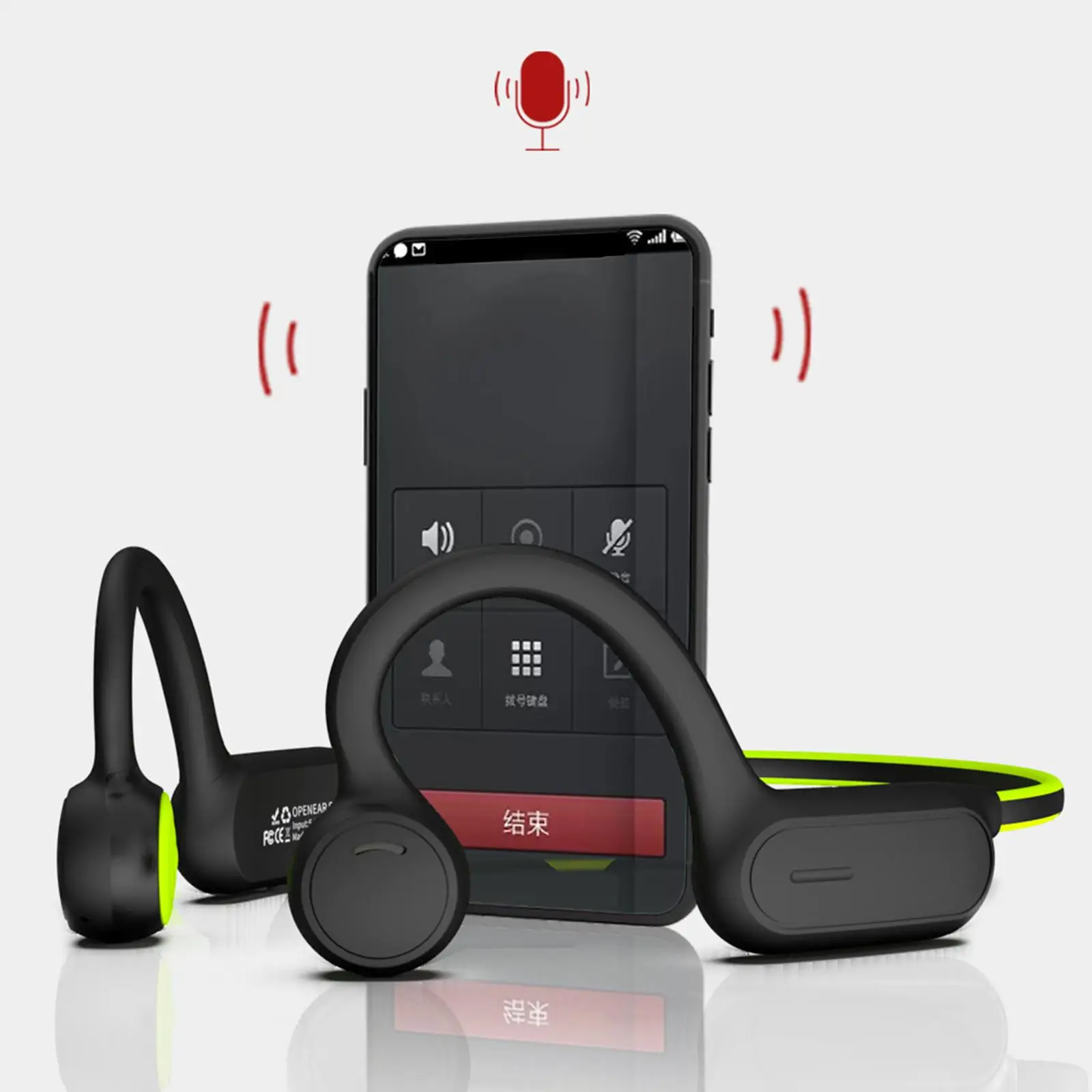 Bluetooth-Luu Juhtivus Kõrvaklapid Kokkupandavad Jooga Jõusaal 6 Tunni Mänguaeg 2