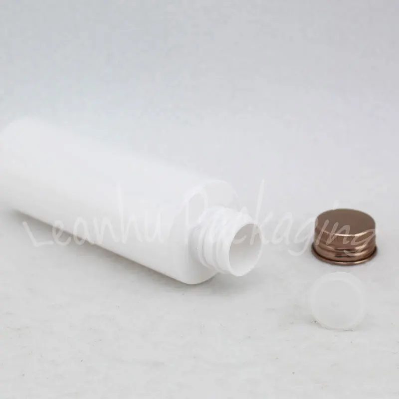 100ML Valge plastpudel Alumiiniumist keeratav Kork ,100CC Tühi Kosmeetika Konteiner , Šampoon / Emulsioon Pakend Pudel ( 50PC/Palju ) 2