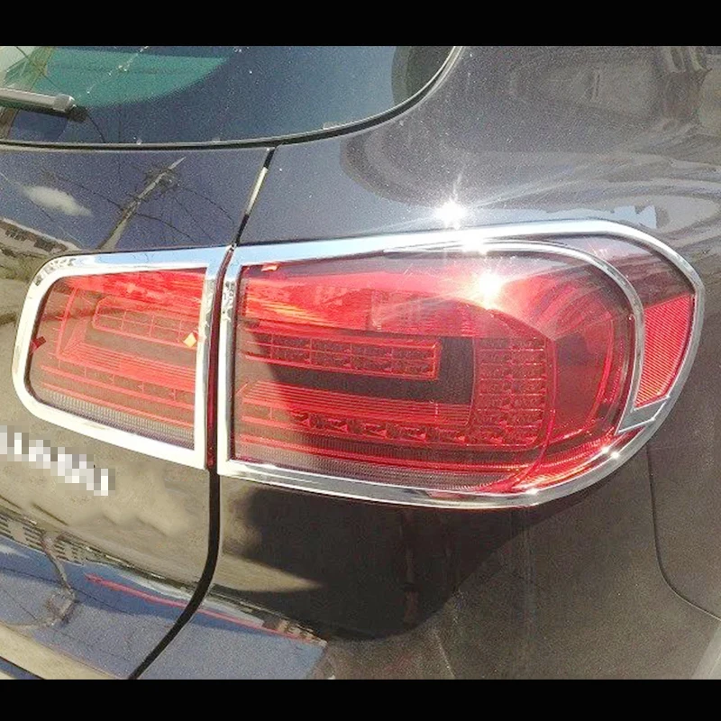 Näiteks Tiguan 2015 ABS Plastikust Auto tagatuled Tagumised Lambid Teenetemärgi Raami Kaas Sisekujundus tarvikud car styling 4tk 1