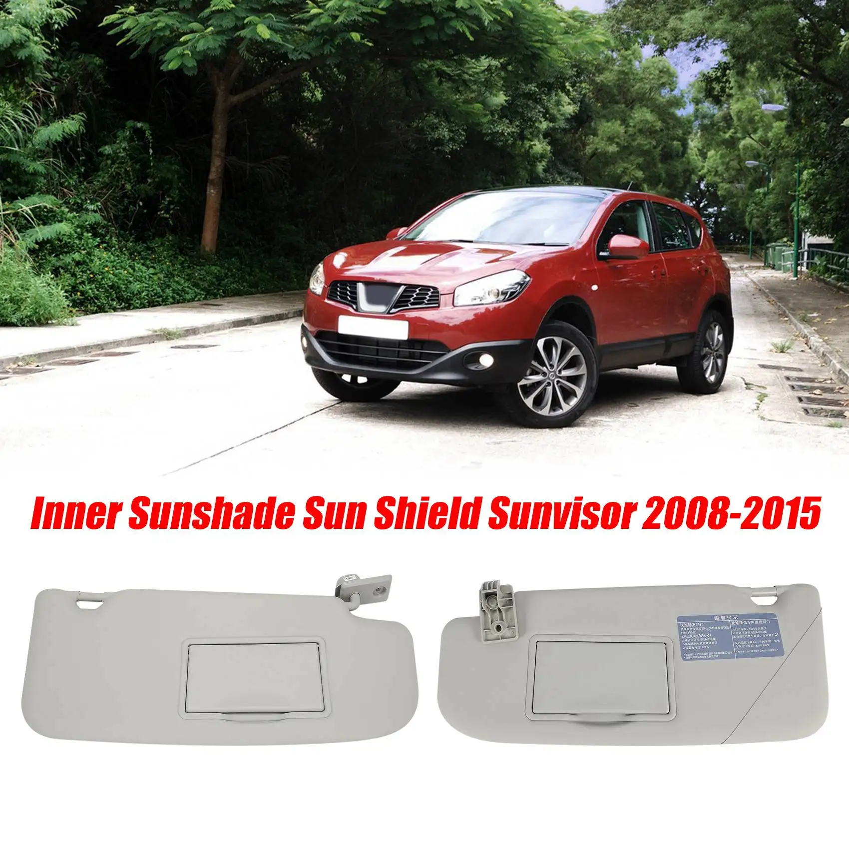 Vasakpoolse rooliga Auto Sise Päikesesirmi Päikesevarju Sun Shield Päikesesirmi jaoks Nissan Qashqai 2008-2015 2