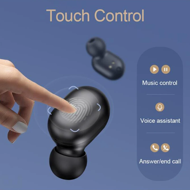 GT1 Pro Suur Aku TWS Bluetooth Kõrvaklapid Touch Control Traadita Kõrvaklapid HD-Stereo Koos Dual Mikrofoni Müra Isolatsiooni 3