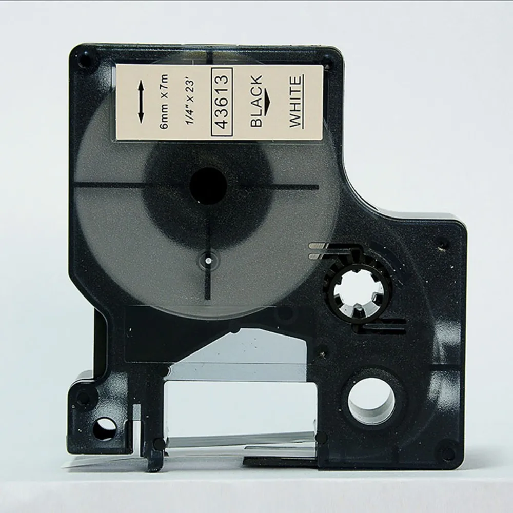 Tasuta kohaletoimetamine kvaliteetseid ühilduvaid d1 43613 6mm Must-Valge märgis kardina dymo label maker, 0