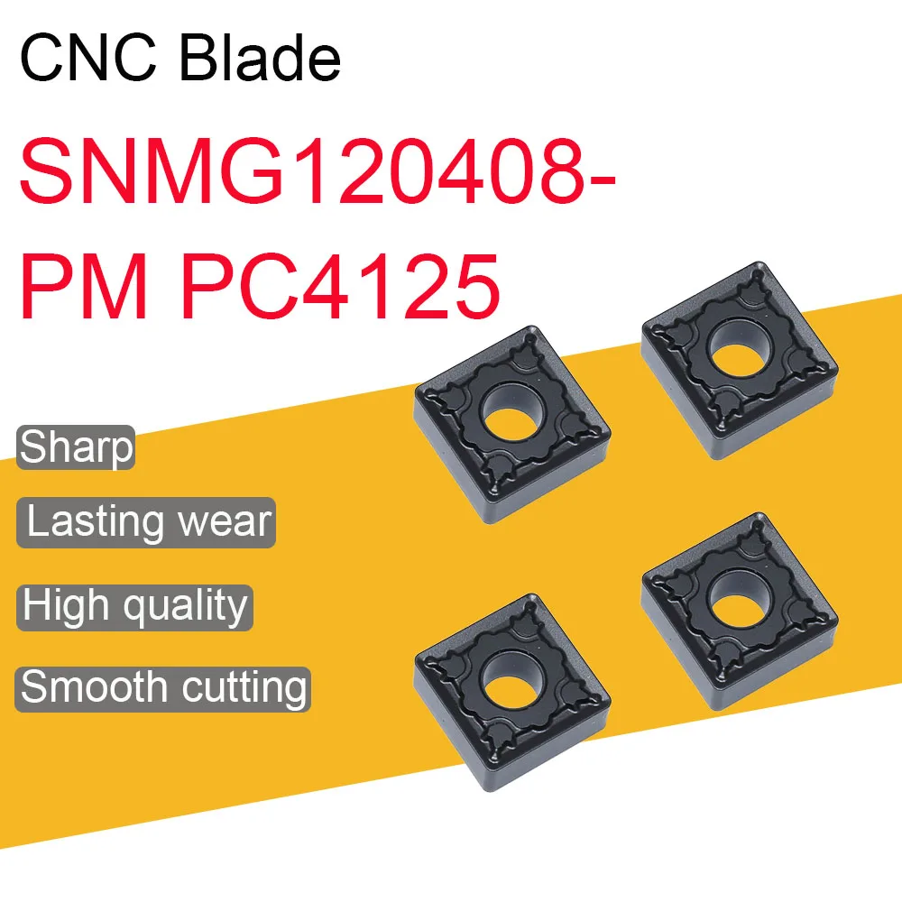 10TK SNMG120408-PM PC4125 Lisab Kõrge Kvaliteedi SNMG 120408 Tera CNC Treipingi Vahend Cutting Machine Accessories 0