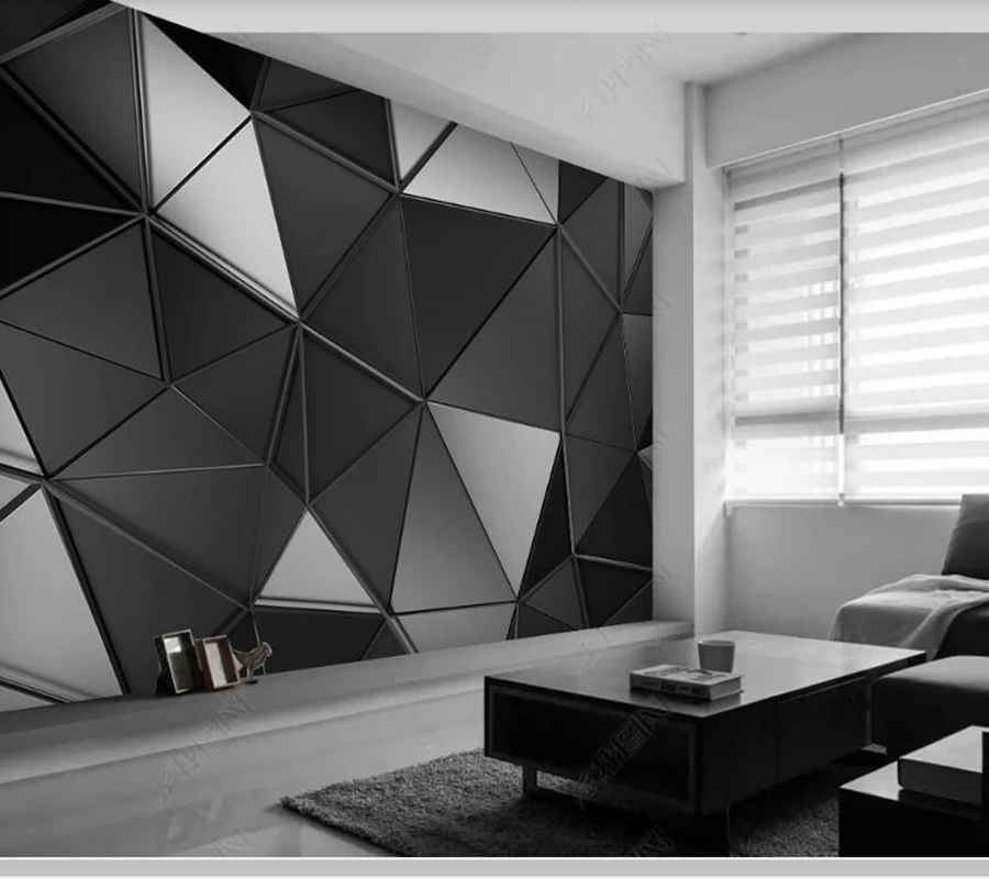 De Papel parede Kaasaegne 3D stereo tööstus-stiilis geomeetriline tapeet,elutoas, magamistoas seina paberid home decor baar seinamaaling 0