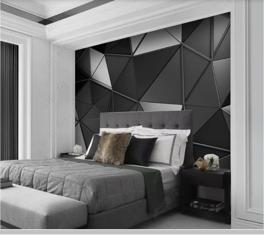 De Papel parede Kaasaegne 3D stereo tööstus-stiilis geomeetriline tapeet,elutoas, magamistoas seina paberid home decor baar seinamaaling 2