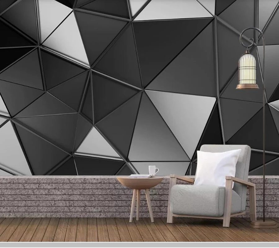 De Papel parede Kaasaegne 3D stereo tööstus-stiilis geomeetriline tapeet,elutoas, magamistoas seina paberid home decor baar seinamaaling 3