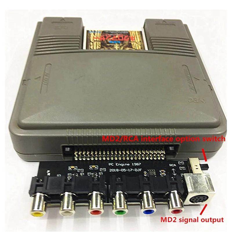 RGBS Kaardi Video Korduva RGBS Signaali Väljund Audio Väljund NEC PCE PC Mootori Grafx Jaoks Grafx TV AC RGBS Conveter 2