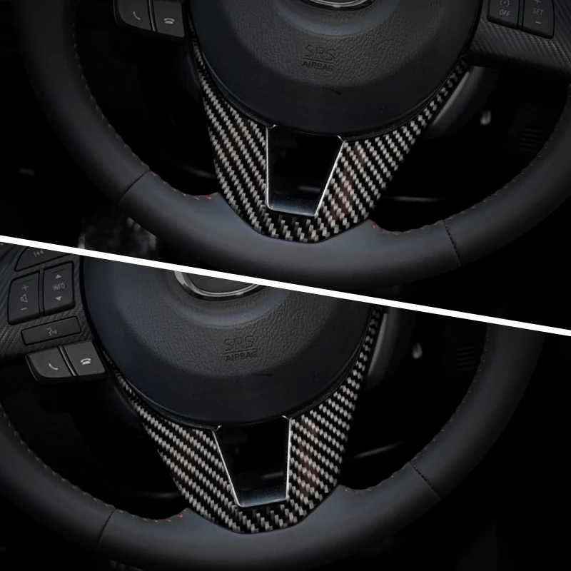 Näiteks Mazda 3 14-19 sisekujunduses plaaster rool litrid ABS carbon fiber texture 0