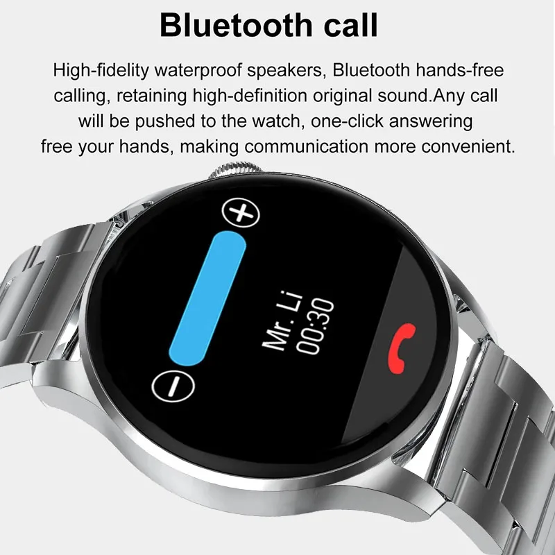 2022 Uus Bluetooth Helistamine Smartwatch Mehed Naised 1.36 Tolline Ümmargune Ekraan HD 390*390 pikslit Full Touch Kohandatud Dial Smart Watch Mees 1