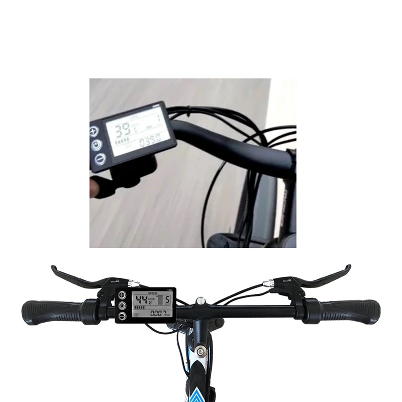 Electric Jalgratta Ekraan 24V/36V/48V SM-Liides LCD Ekraan S866 Töötleja Paneel Armatuurlaua Elektriline Jalgratas Ebike 1